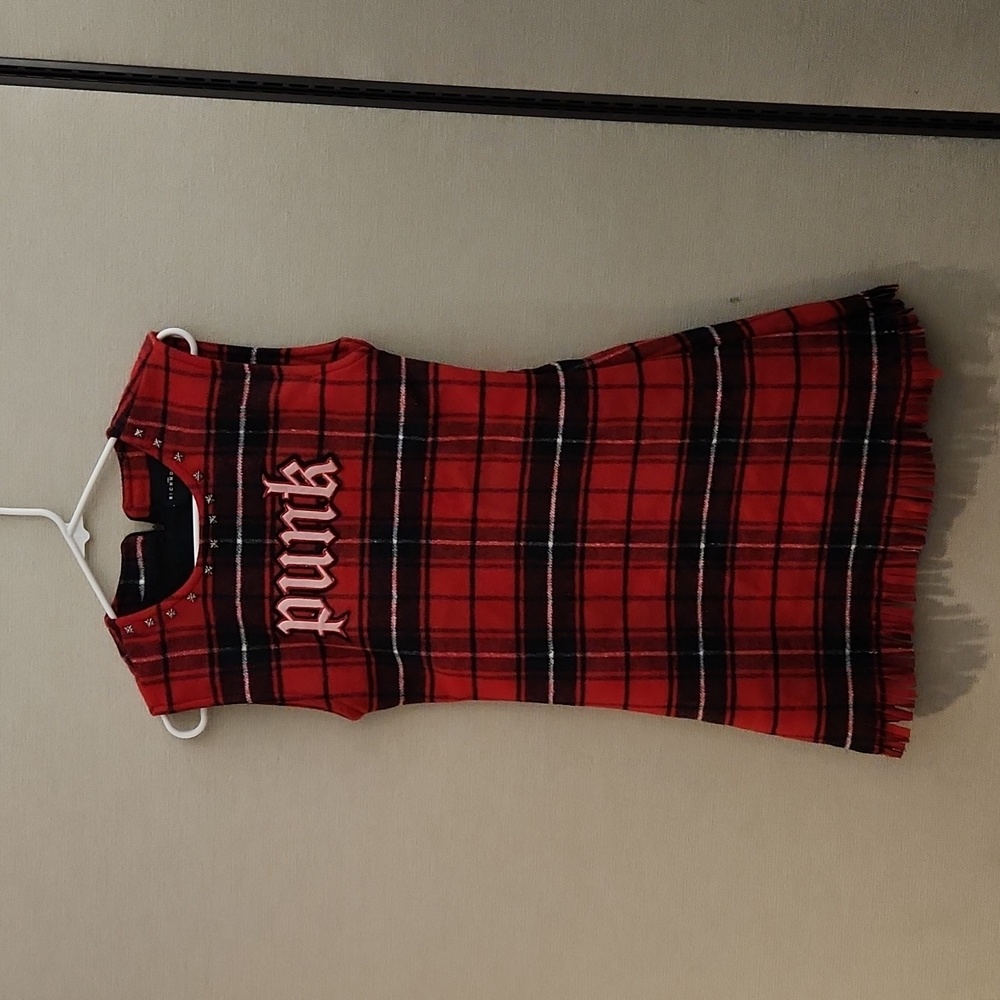 John Richmond Plaid Punk Dress